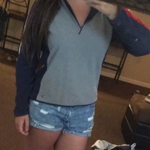tommy half zip up